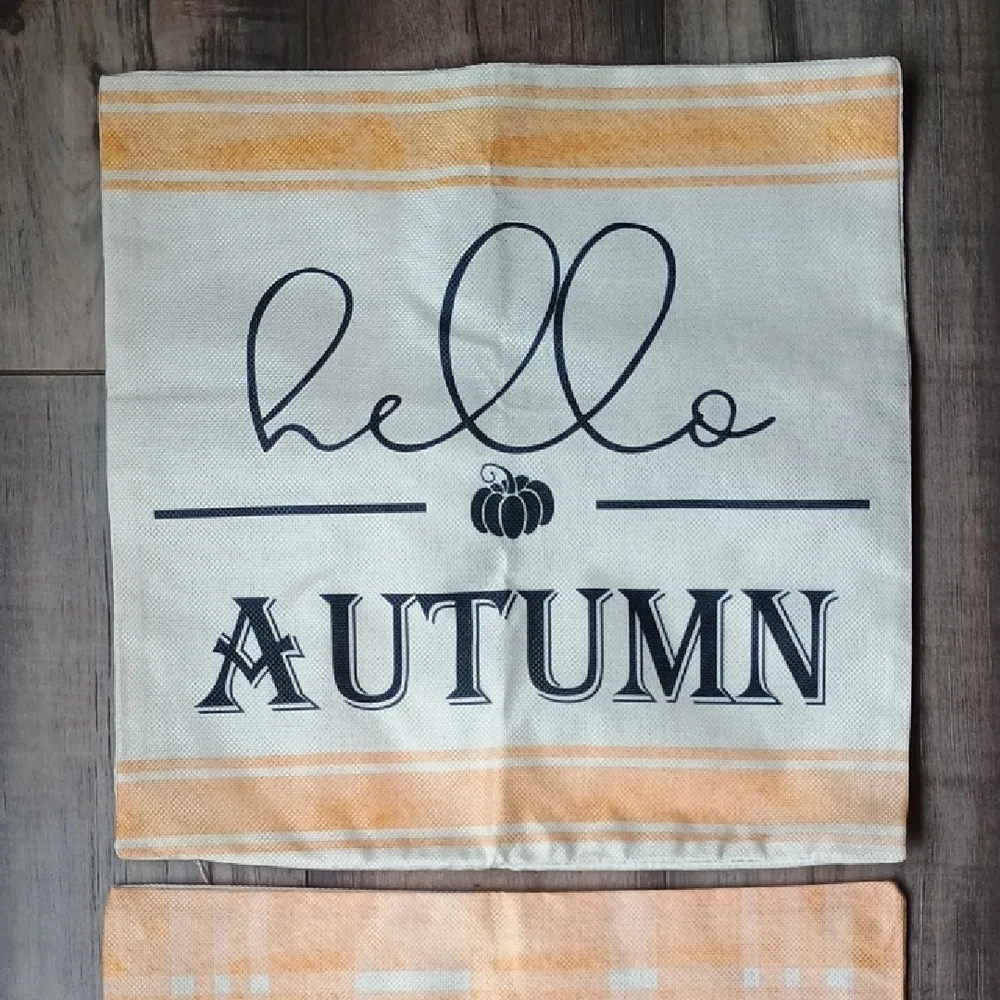 Autumn Plaid Decorative Towels
